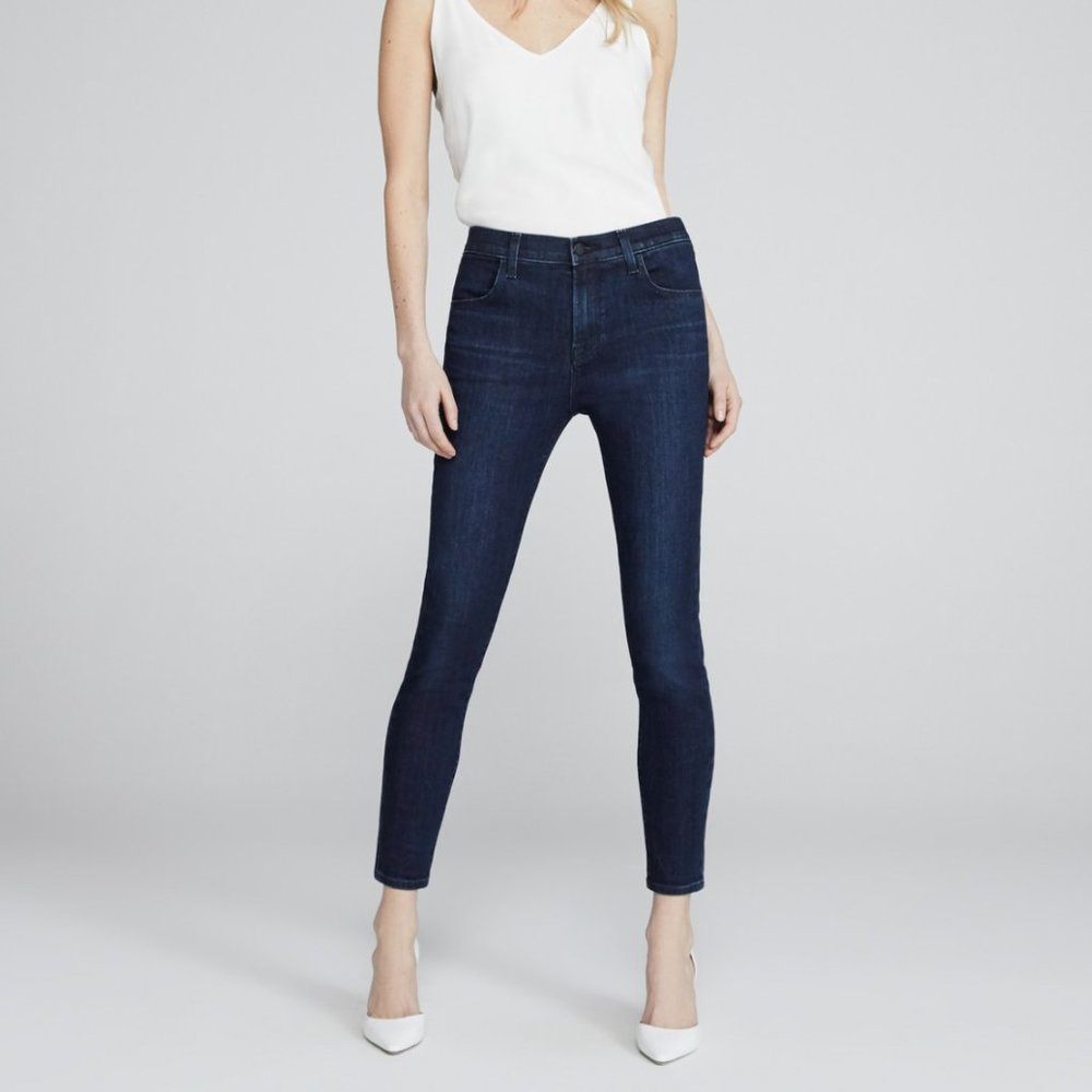 J Brand Alana High Rise Crop Skinny Dark Vibes 24